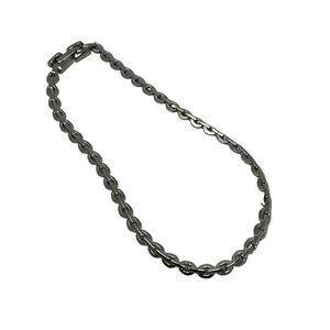 Vintage Silver Tone Chain Choker‎ Necklace